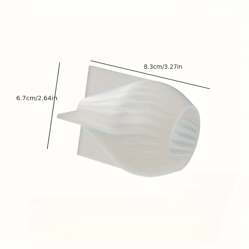 3D-Silikonform in Birnenform, eine wiederverwendbare, flexible Gießform aus Kunstharz, geeignet für Duftkerzen, Modelliermasse und DIY. – Detail 4