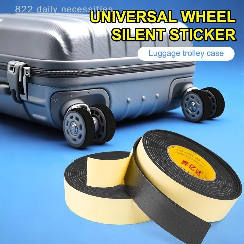 1PC Luggage Wheel Silent Sticker With Noise Reduction And Wear Resistant Design Perfect For Travel Trolley Case Daily Use