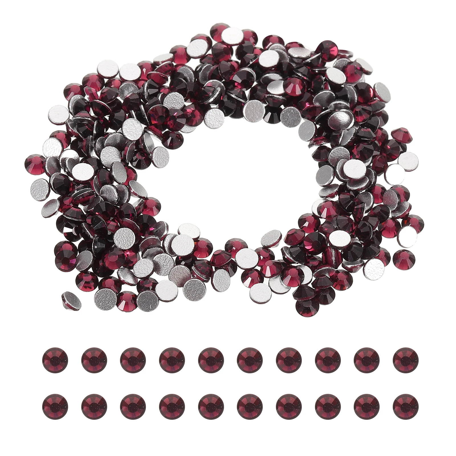 

1440 Pcs Nail Art Accessories Jewels Flat Back Gems Colored Rhinestones Glass Crystal Embellishments Kit