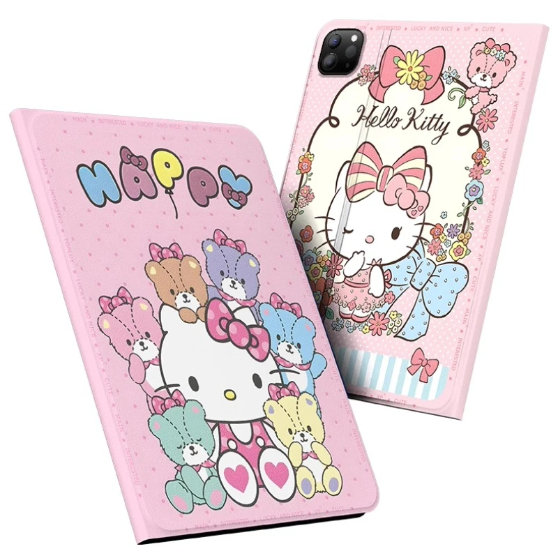 

Чехол Sanrio Hello Kitty для ipad Funda Ipad A16 Mini 6 7, защитный чехол-подставка Pro 4, 5, 6, 10-го 11-го поколения, Air M2 M3, чехол для планшета