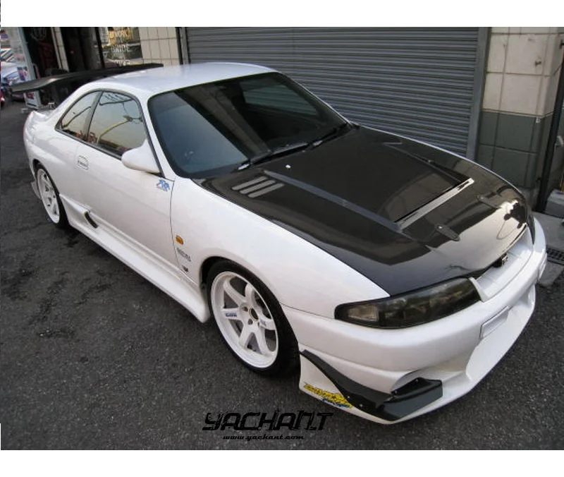 

Углеродное волокно 1995–1998 гг. Skyline R33 GTR TS Стиль Передняя крышка капота подходит для Skyline R33 GTR Капот капота