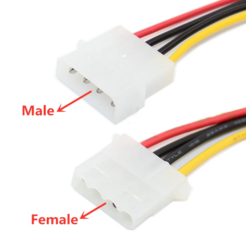 1pcs 30cm 4 pins IDE Molex Internal Power Extension Cable Computer Power Supply  for Hard Drive Disk HDD DVD CD-RW Combo