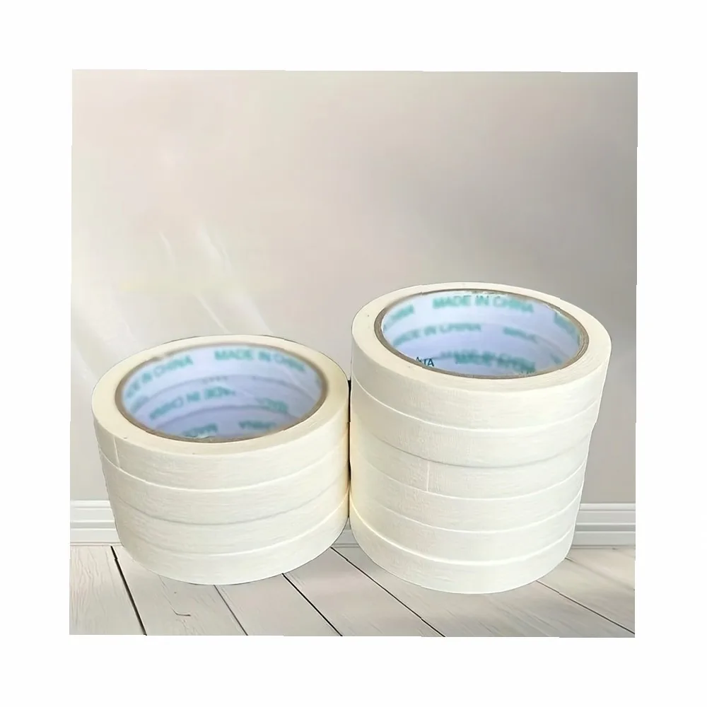 3 Rolls Masking Tape for Painting, No-Residue Removable Paper Tape for Crafts, Writtable for Surface, Easy Tear Off