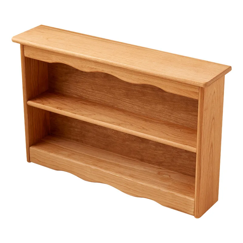 

Solid wood wall cabinet, wall-mounted locker, dining side cabinet, Nordic wall bookcase, log cherry wood shelf