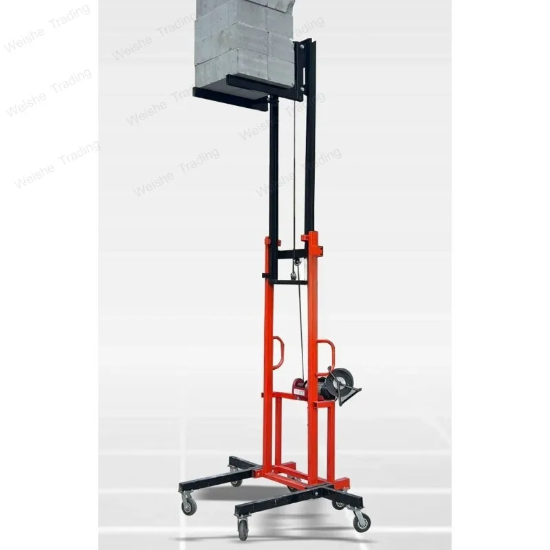 Fire Pipe Installation Lift Electric Mobile Lift Platform Installation Ventilation Pipe Feeding Hoist