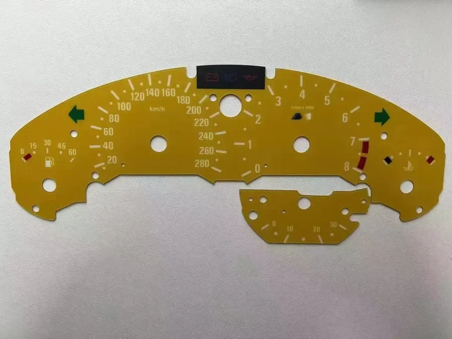 Instrument Counter FACE Overlay Speedo Tacho Dials For BMW E36 M3 Petrol Custom Gauge Faces 280KM/H 260KM/H 160MPH 300KMH