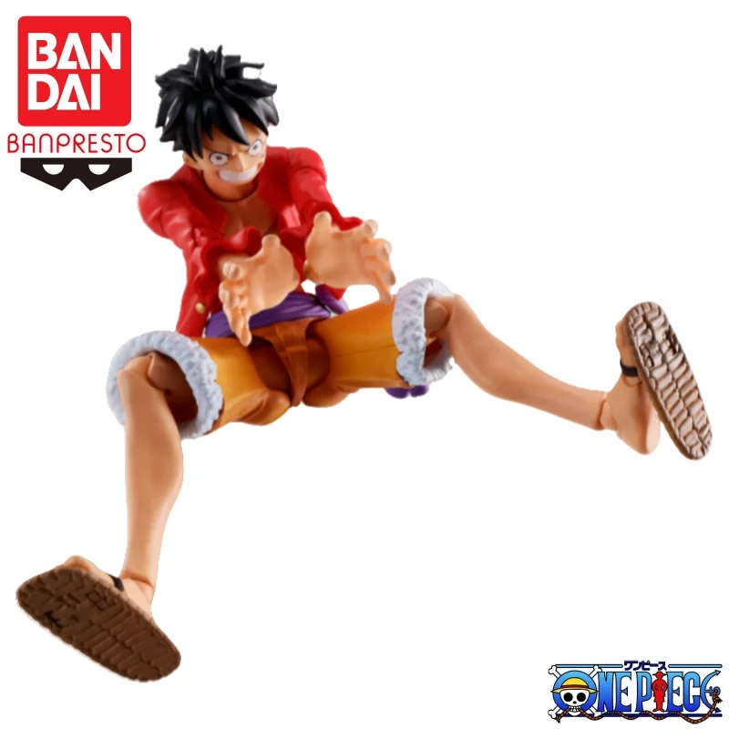 

В наличии Bandai Original S H Figuarts One Piece Monkey D Luffy Коллекционная модель украшения