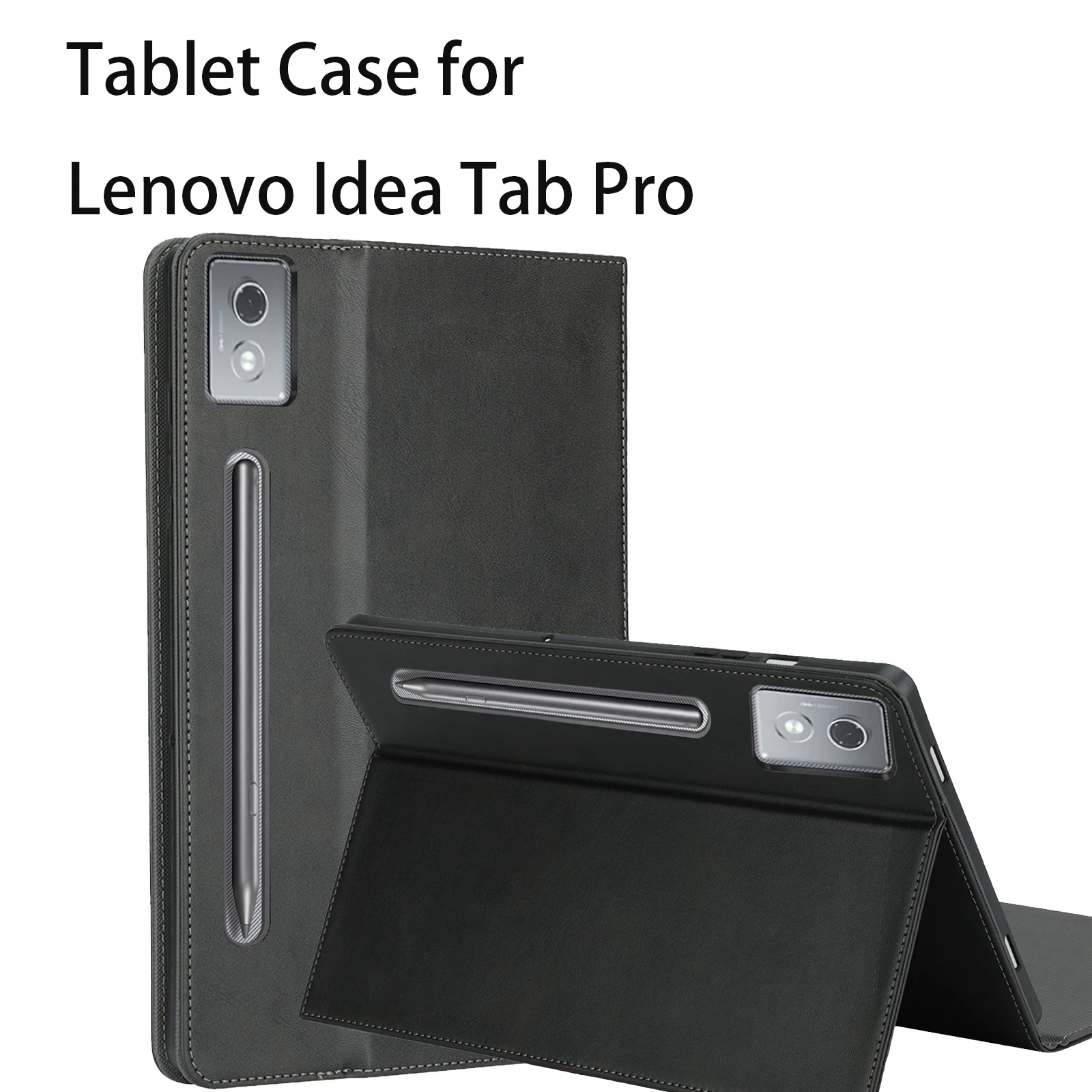 

Tablet Case for Lenovo Idea Tab Pro Protective Cover Kickstand Function Shockproof (PU leather+ TPU Cover)