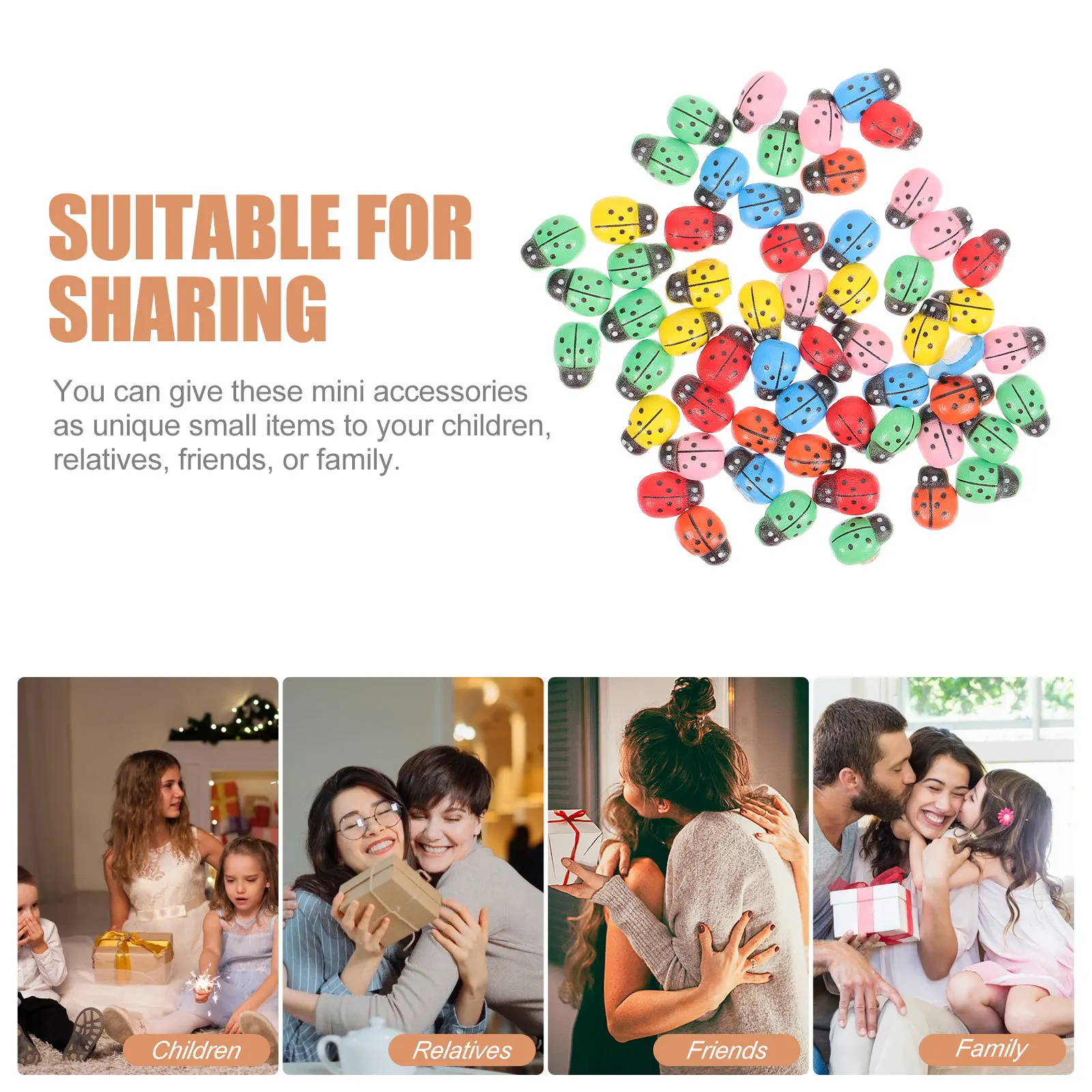 

200 шт. мини-украшения в виде бонсай, украшения для микросцены, клейкая задняя часть для использования в помещении и на открытом воздухе, миниатюрная божья коровка