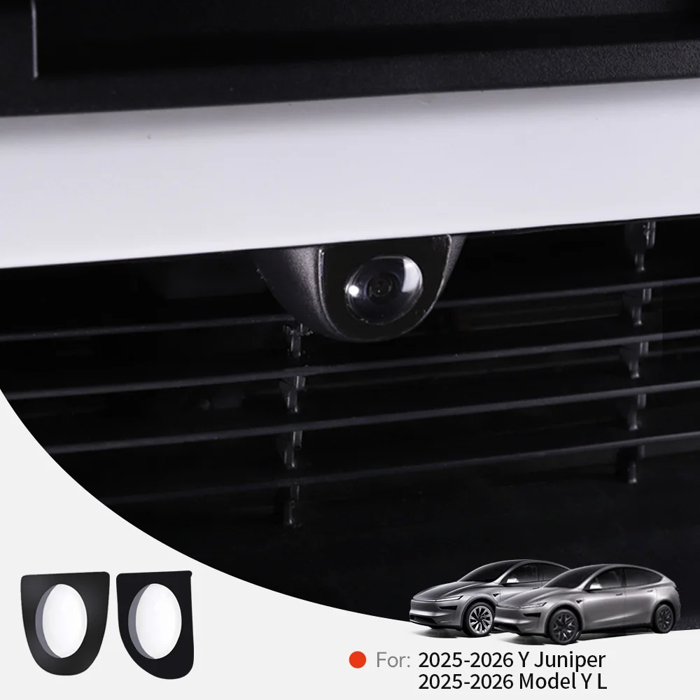 YZ ل تسلا نموذج Y العرعر عدسة الكاميرا الأمامية الحرس الغطاء الواقي مقاومة للخدش المضادة للبقع اكسسوارات السيارات 2025 جديد #1