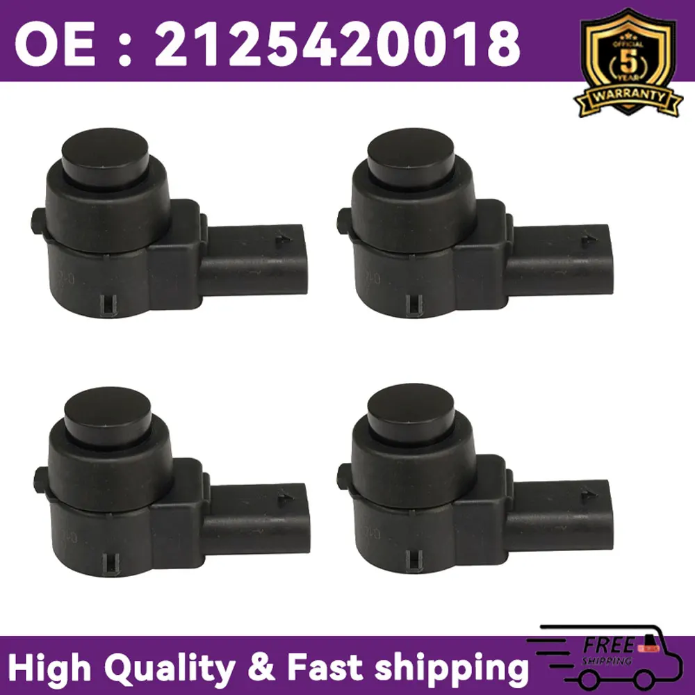 4 Pcs/lot 2125420018 Parking Sensor PDC Bumper Assist A2125420018 0263003616 Car For Mercedes W169 W245 C207 W212 W221 C216