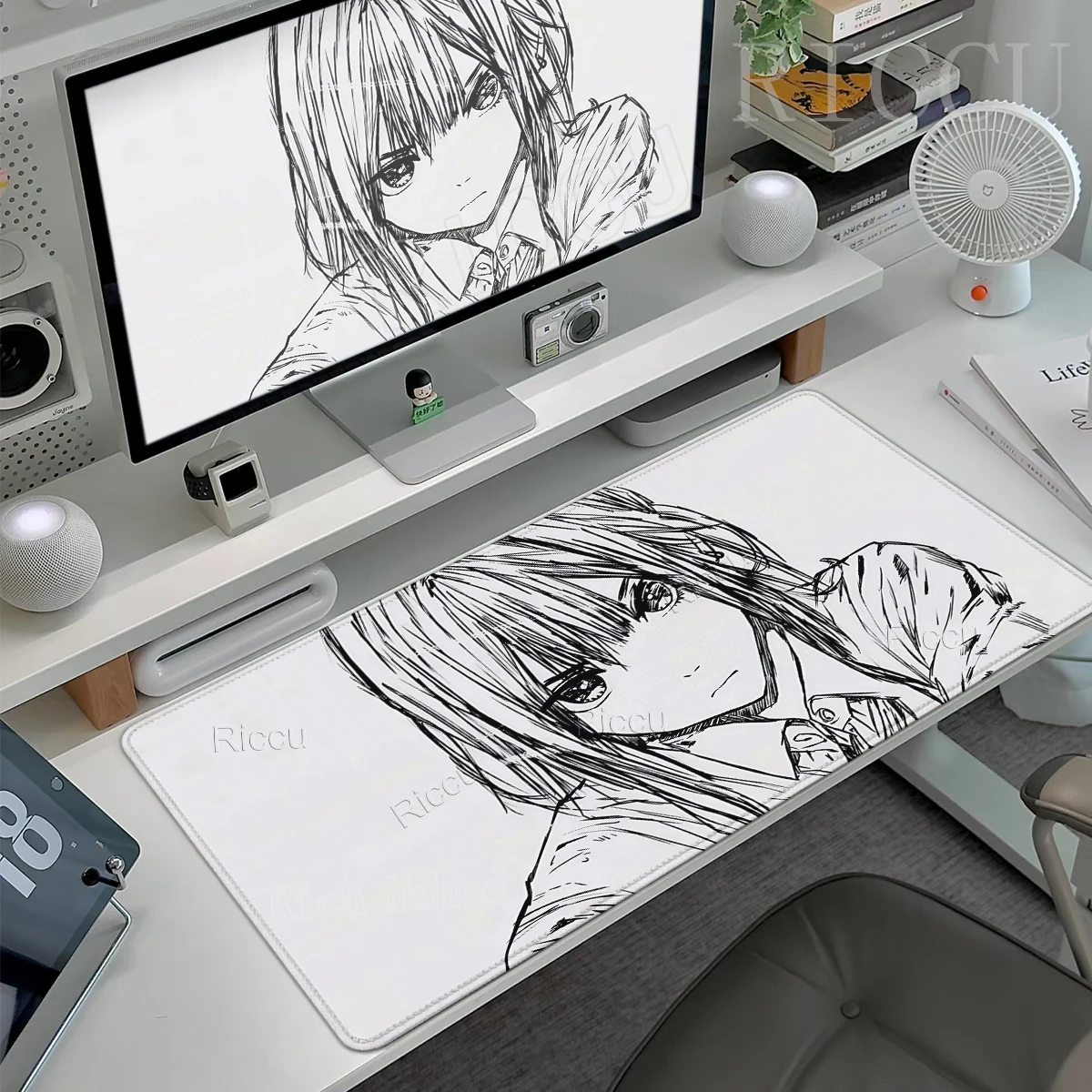 Anime Figure Minimalist Mousepad Extended Computer Gaming Offices Accessories Gamer Professional