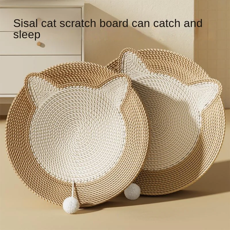 

Cat Scratching Board Cat Bed Mat Sisal Wear-resistant Large Size Scratch-resistant Cat Toys Pet Supplies