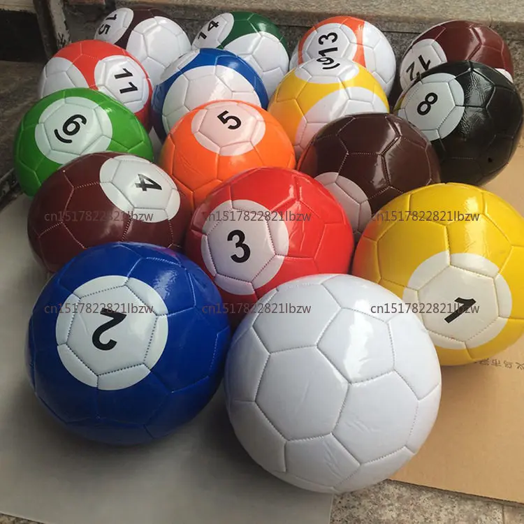 Football No. 3, No. 4, No. 5, Machine-sewn Foot-kick Billiards, A Set of Fancy Billiards
