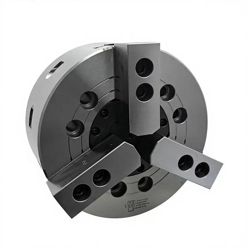 

2026 AUTOCHUCK Steel 3 Jaw Hydraulic Chuck Crank Type Jaw 24mm Nut Diameter Ultra Long 100mm Stroke Through-hole Design for