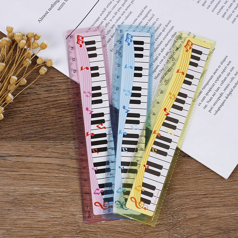1pc music ruler primary school students painting measuring scale creative ruler