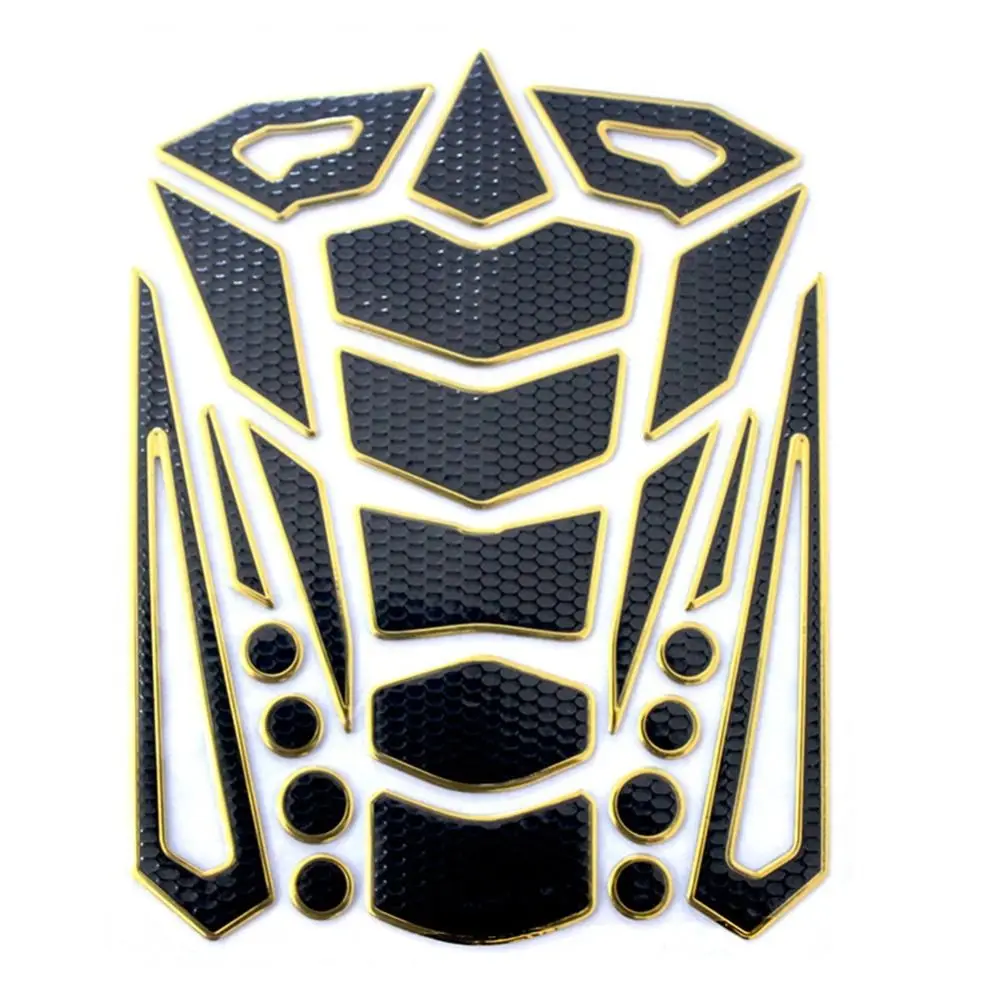 Protector Pad Car Decoration Motorcycle Fuel Tank Stickers 3D Fish Bone Decals Modification Accessories Coloful Edge