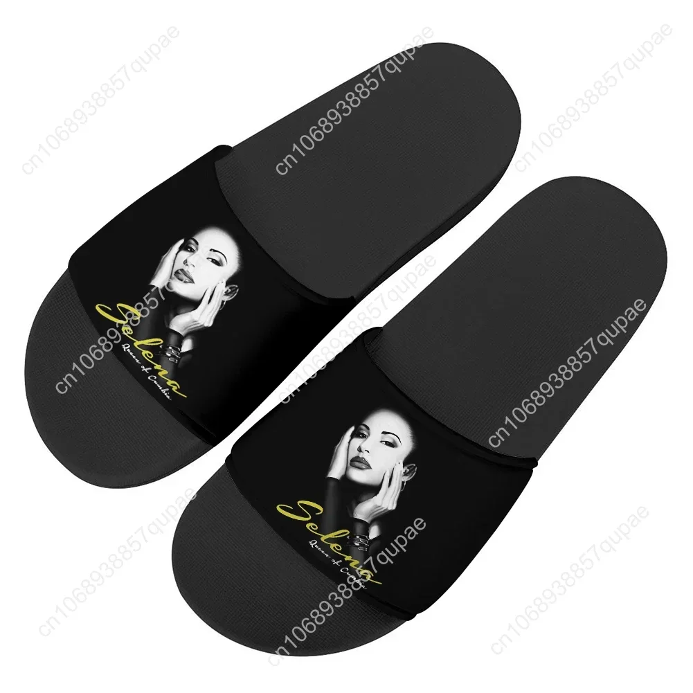 S-Selena Slippers Home Water Shoes Mens Womens Teenagers Q-Quintanilla Fashion Beach Pool Sandals Tailor-made Summer Slipper