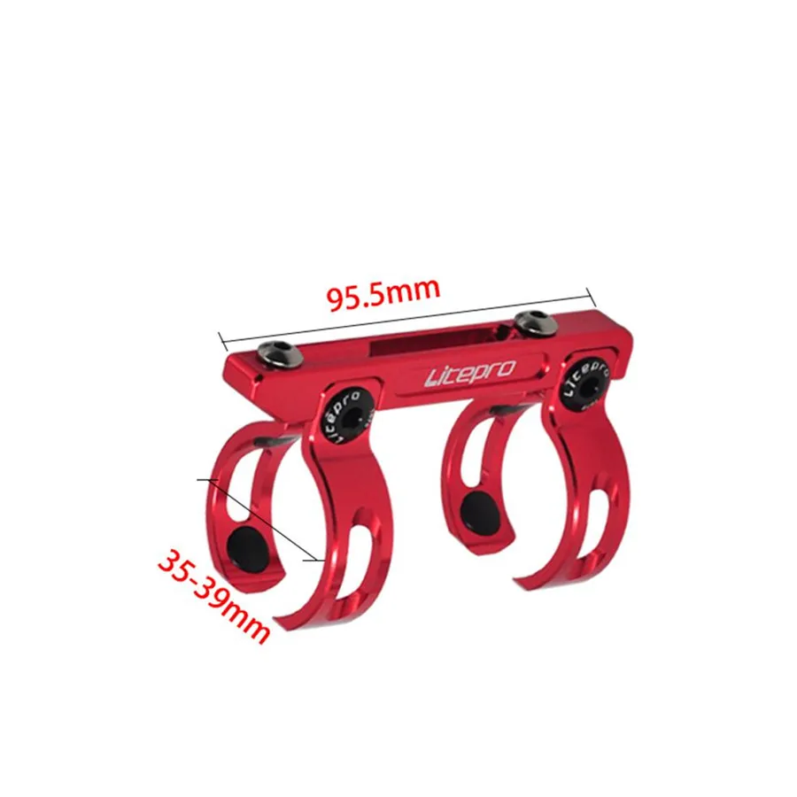 Litepro Bicycle Front Post Water Bottle Mount Adapter Handle Post Stem Bottle Cage Mount Convertor Set For Brompton Bike