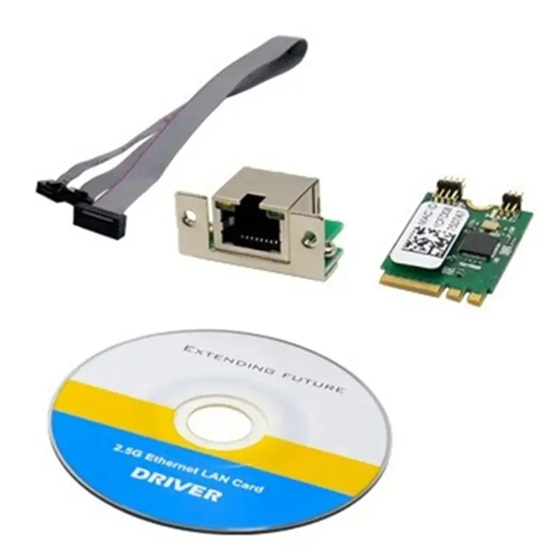 

A23F-M.2 A+E KEY 2.5G Ethernet LAN Card RTL8125B Industrial Control Network Card PCI Expansion Network Adapter