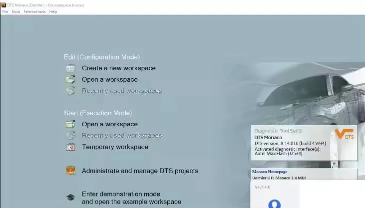 2025 Hot Selling DTS Monaco V8.16 / 8.14 / 9.02 for MB Star C4 SD C5 VCI C6 for OpenPort Tool Remote Install Online and Activate - view 3