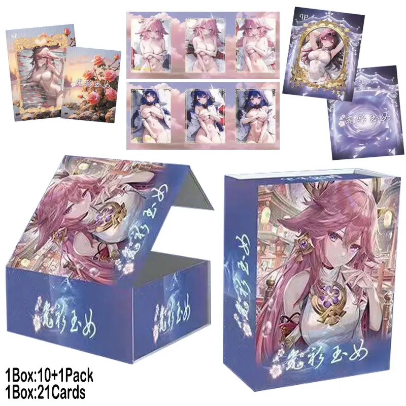 

2023 Newest Naked Girl Collection Card Genshin Impact Anime Sexy Girl Waifu Booster Box ACG TCG Doujin Toys And Hobbies Gift