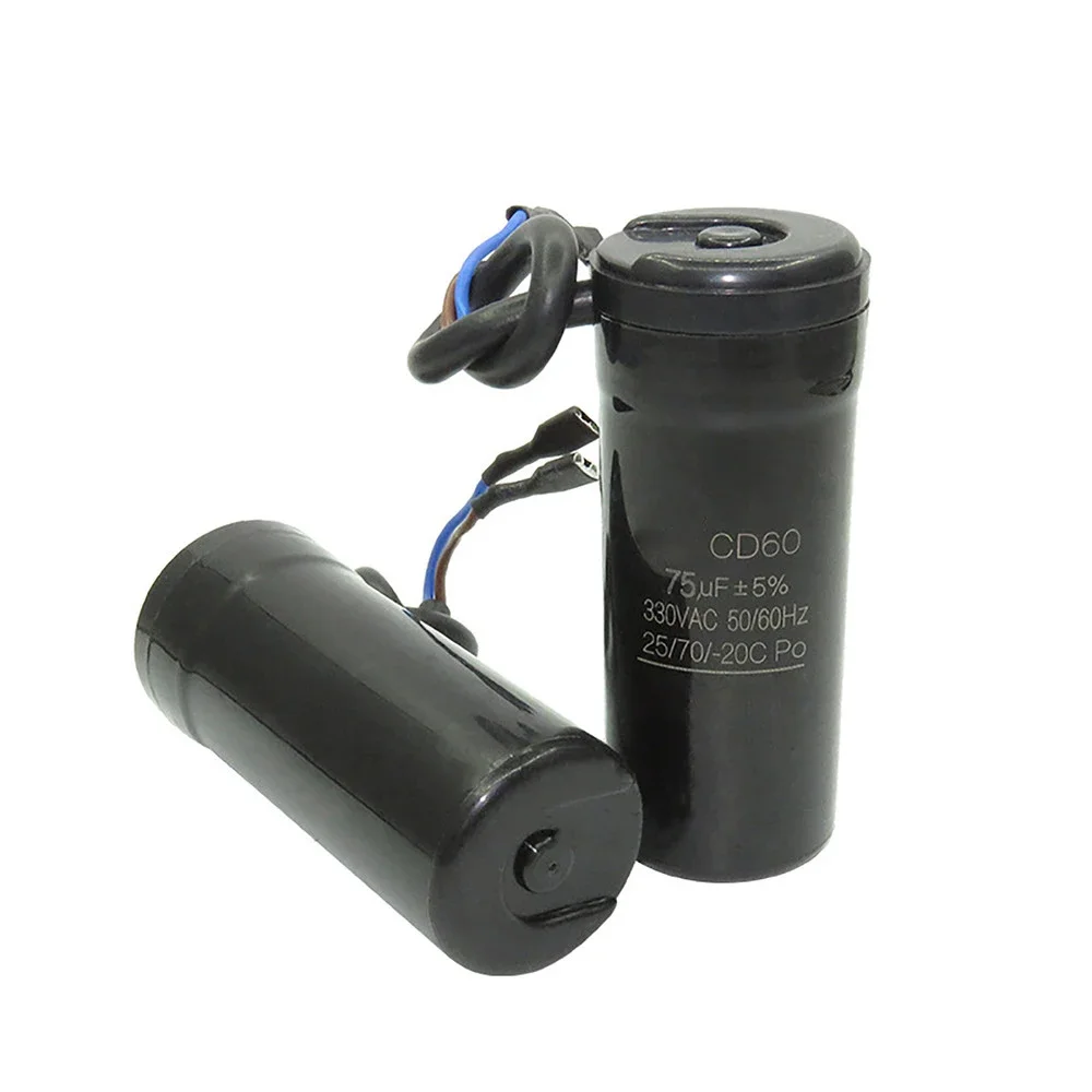 WZ-Motor Start Capacitor 330VAC CD60 50HZ 60Hz 47UF,64UF,75UF,80UF,88-108UF Refrigerator Freezer Compressor Starting Capacitor