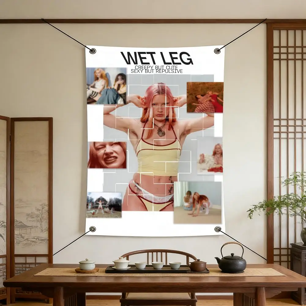 rock W-Wet L-Leg Flags Warm Home Flag 4 Grommets Wrinkle Free Indoor Outdoor