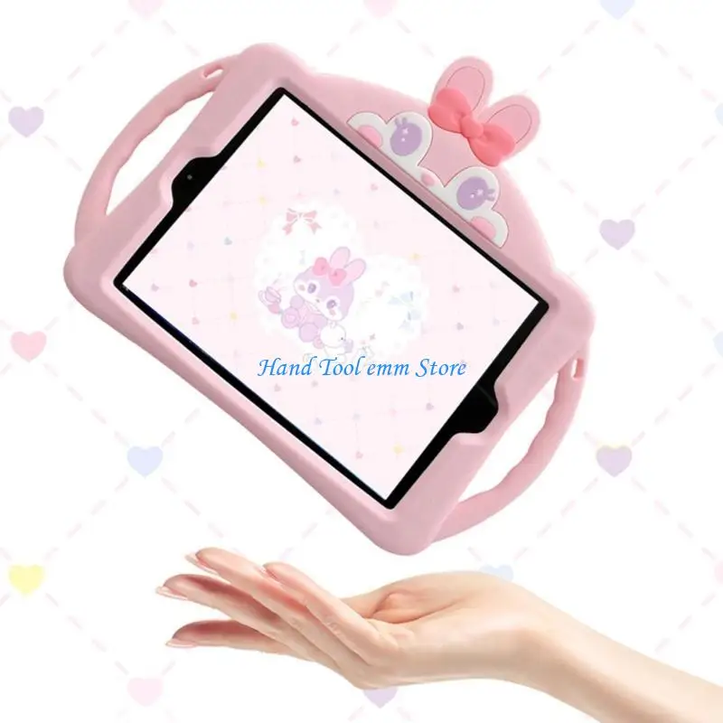 

H37F Protective Silicone Tablet Cover for A9 A9+ Kids Shockproof Cover Case with Handle Stand Protective Case Cover