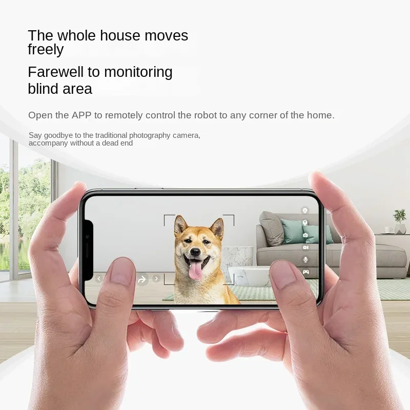 2.5 generation pet companion intelligent robot cat dog whole house mobile monitoring feeding laser