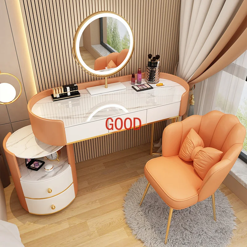 Large Makeup Dressing Table Vanity Women Natural Wood Dressing Table Nordic Bedroom Penteadeira Para Quarto Room Furniture