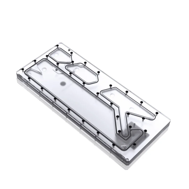 BYKSKI Acrylic Board use for PHANTEKS 916 Computer Case / Water Channel Solution for CPU and GPU Block / 3PIN RGB Light