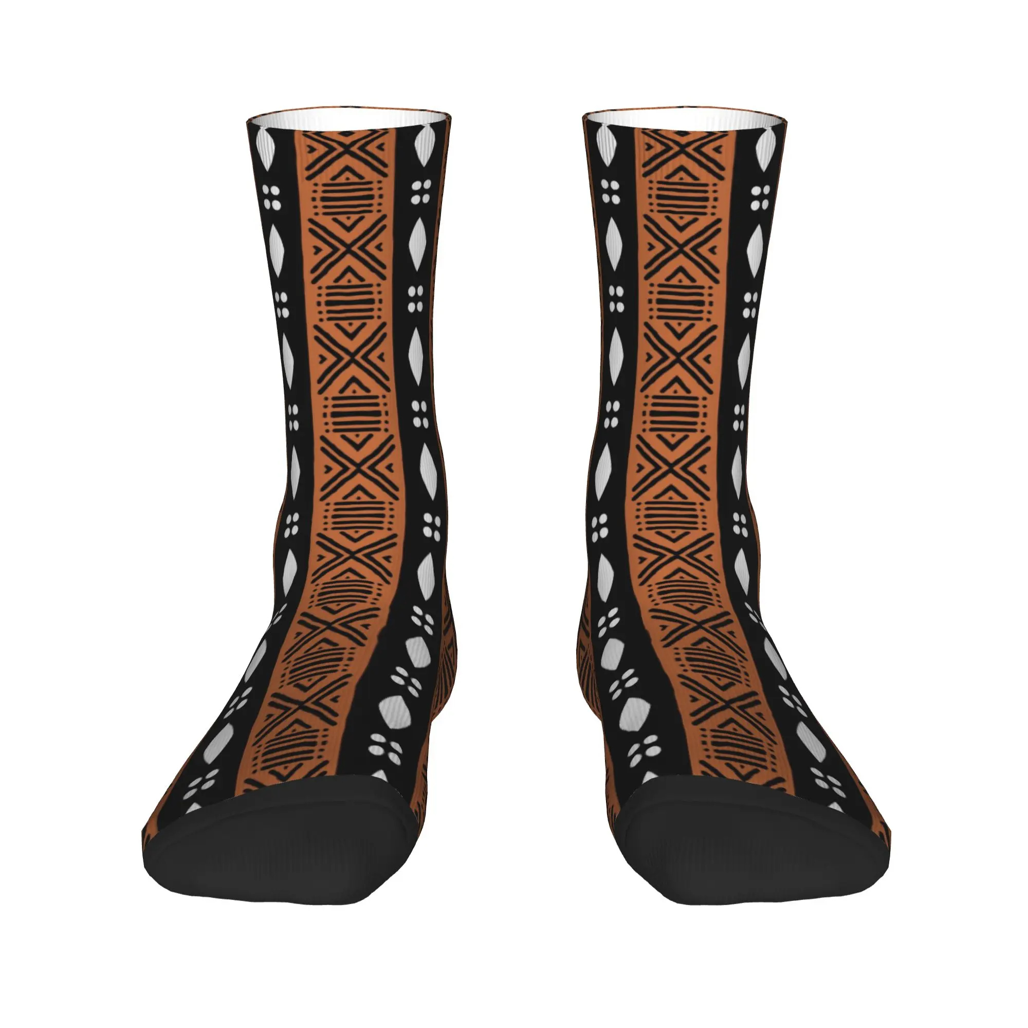 

Funny African Safari Mud Cloth Socks Men Women Warm 3D Printed Tribal Ethnic Bohemian Motif Basketball Sports Socks