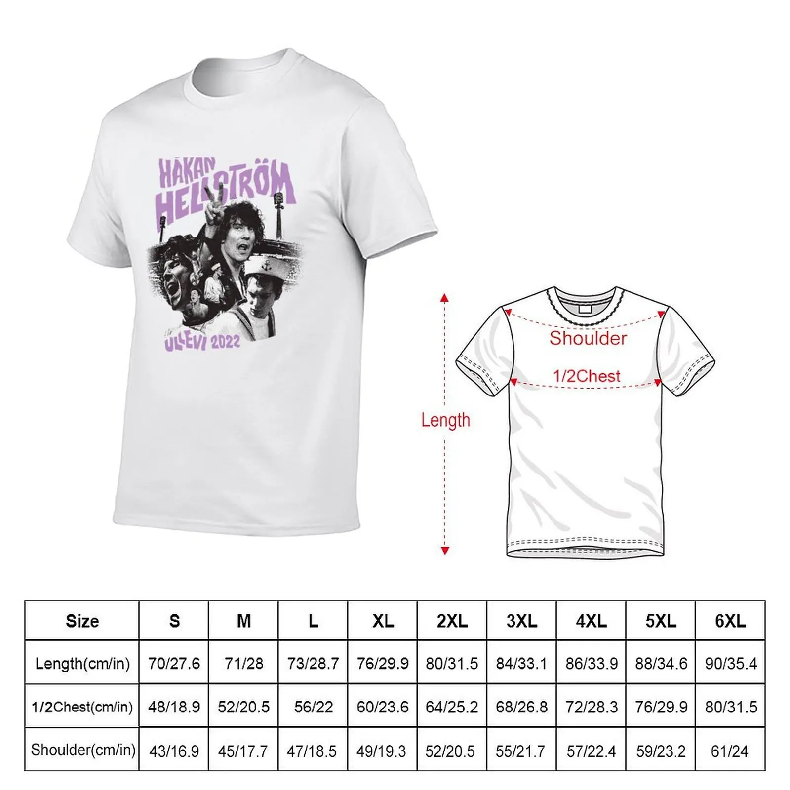 h?kan hellstr?m T-Shirt oversizeds Short sleeve tee big and tall t shirts for men