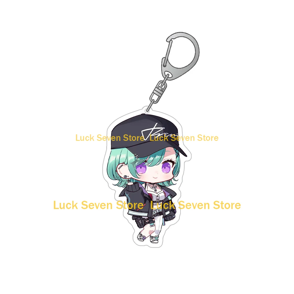 Lucky Seven Store VTuber VSPO Official YUMENO AKARI  YANO KUROMU TSUMUGI KOKAGE  SENDO YUUHI Acrylic keychain anime Bag pendant