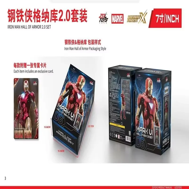 zd-toys-marvel-iron-man-action-figure-18cm-mark-1-3-13-29-40-42-50-mk85-model-collection-for-adult-display