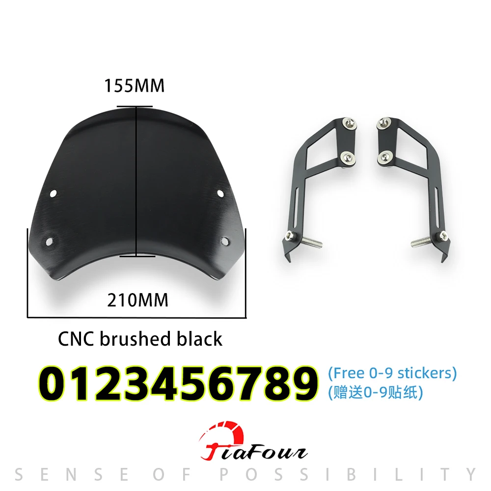 FIT For Scrambler 1200XC Scrambler 1200XE  Scrambler 1200 XC XE Aluminum Windshield Windscreen Deflector