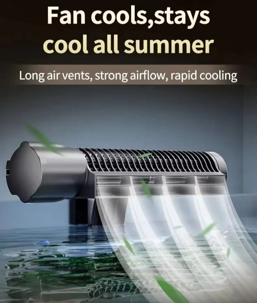 Brand New DC12V Aquarium Cooling Fan, Silent Three-speed Cooling Fan, Suitable for Fish Tanks