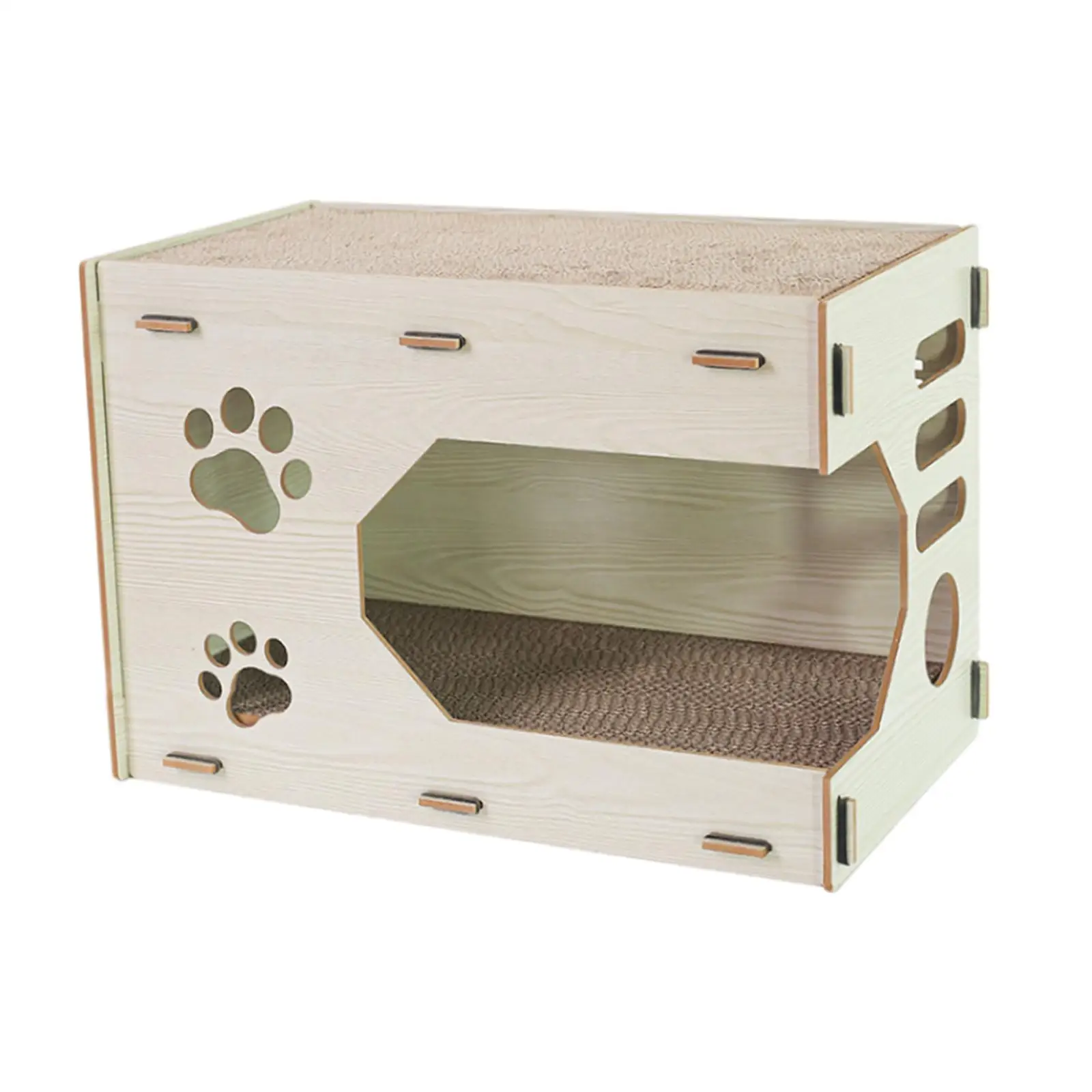 Cat Scratcher House Durable Double Stackable Scratch Resistant Lounge Scratching