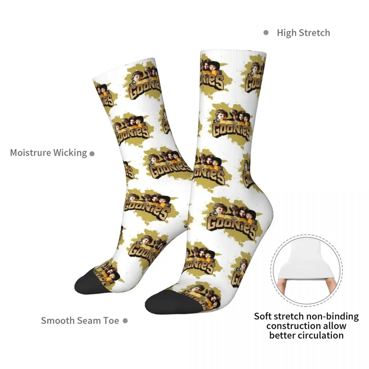 Adventure Kids Goonies Socks Harajuku Super Soft Stockings All Season Long Socks Accessories for Man's Woman's Birthday Present