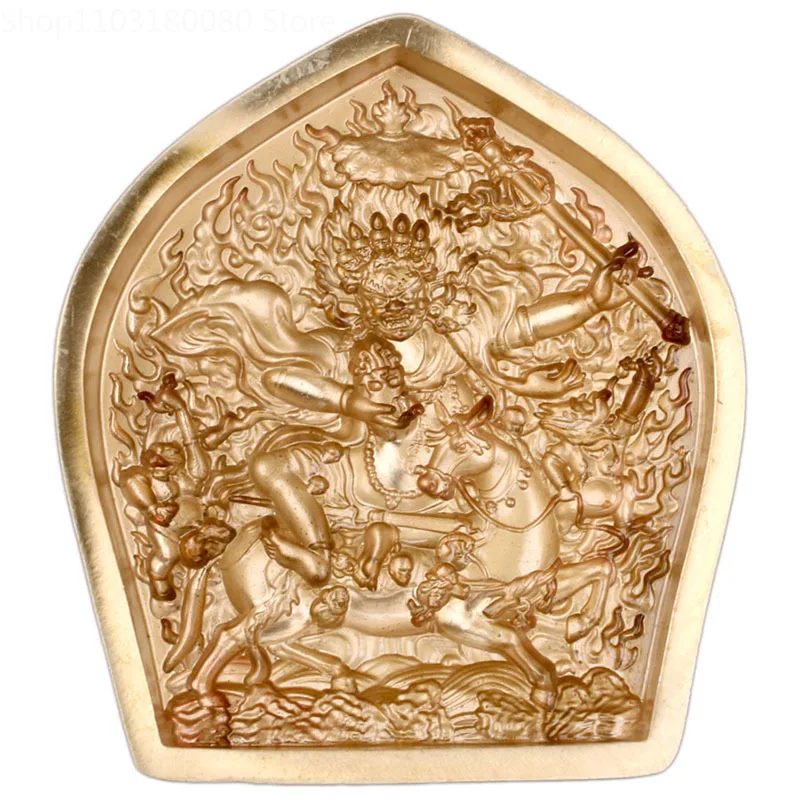 Exquisite Copper Brass Palden Lhamo tsatsa mould Buddha statue Tibet buddhism Sri Devi mold Lakşmī Lucky gift