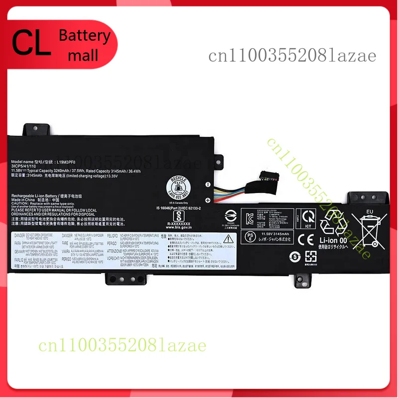 

New L19M3PF8 L19C3PF8 Battery for Lenovo IdeaPad Flex 3-11IGL05