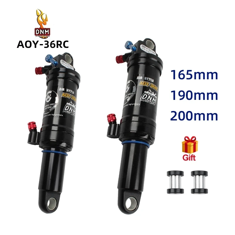 

DNM AOY-36RC MTB Shock Abosorber 165mm 190mm 200mm Soft Tail Manual Control Lockable Rebound Bicycle Air Rear Shock Cycling Part