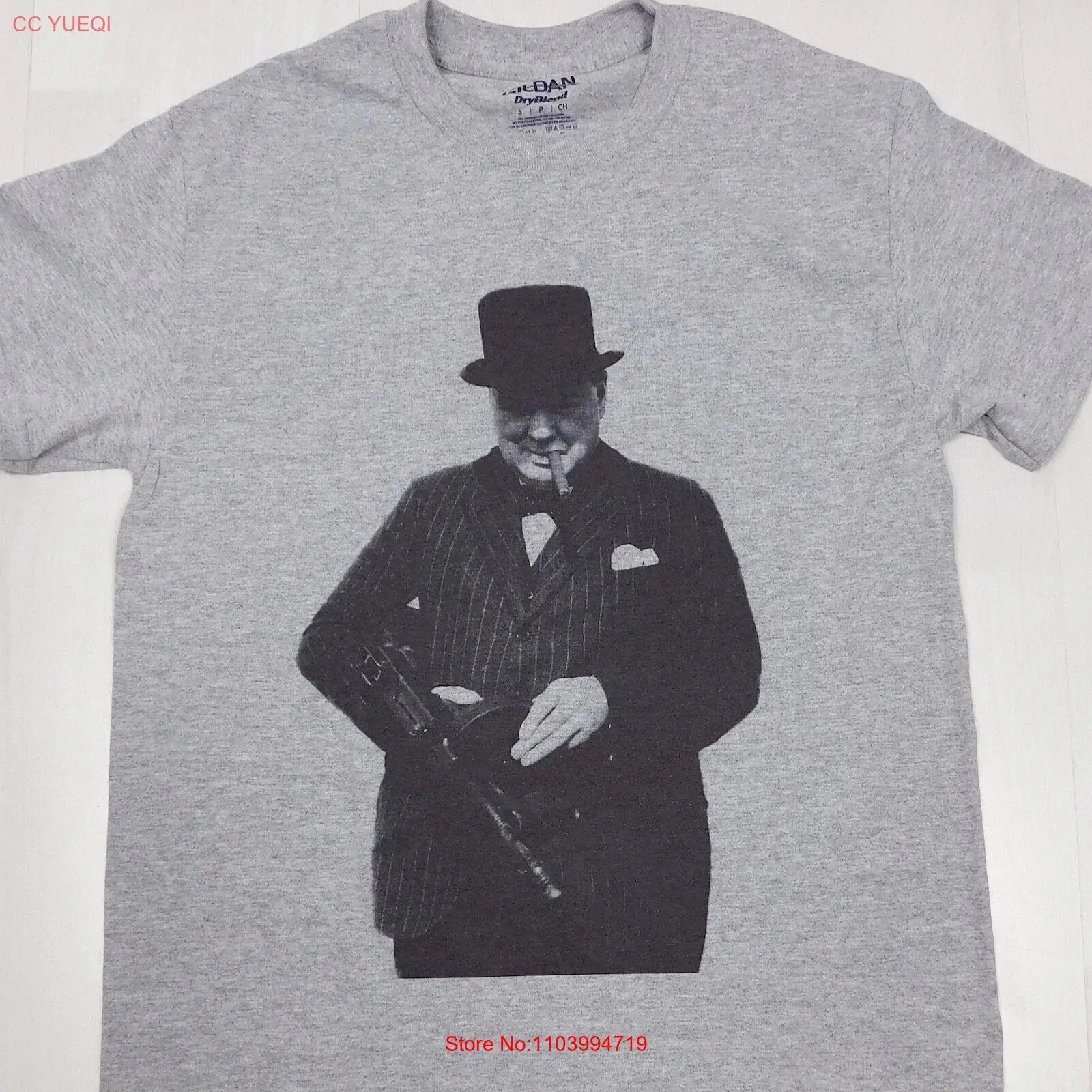 Winston Churchill Grey T-shirt sizes available S-5XL