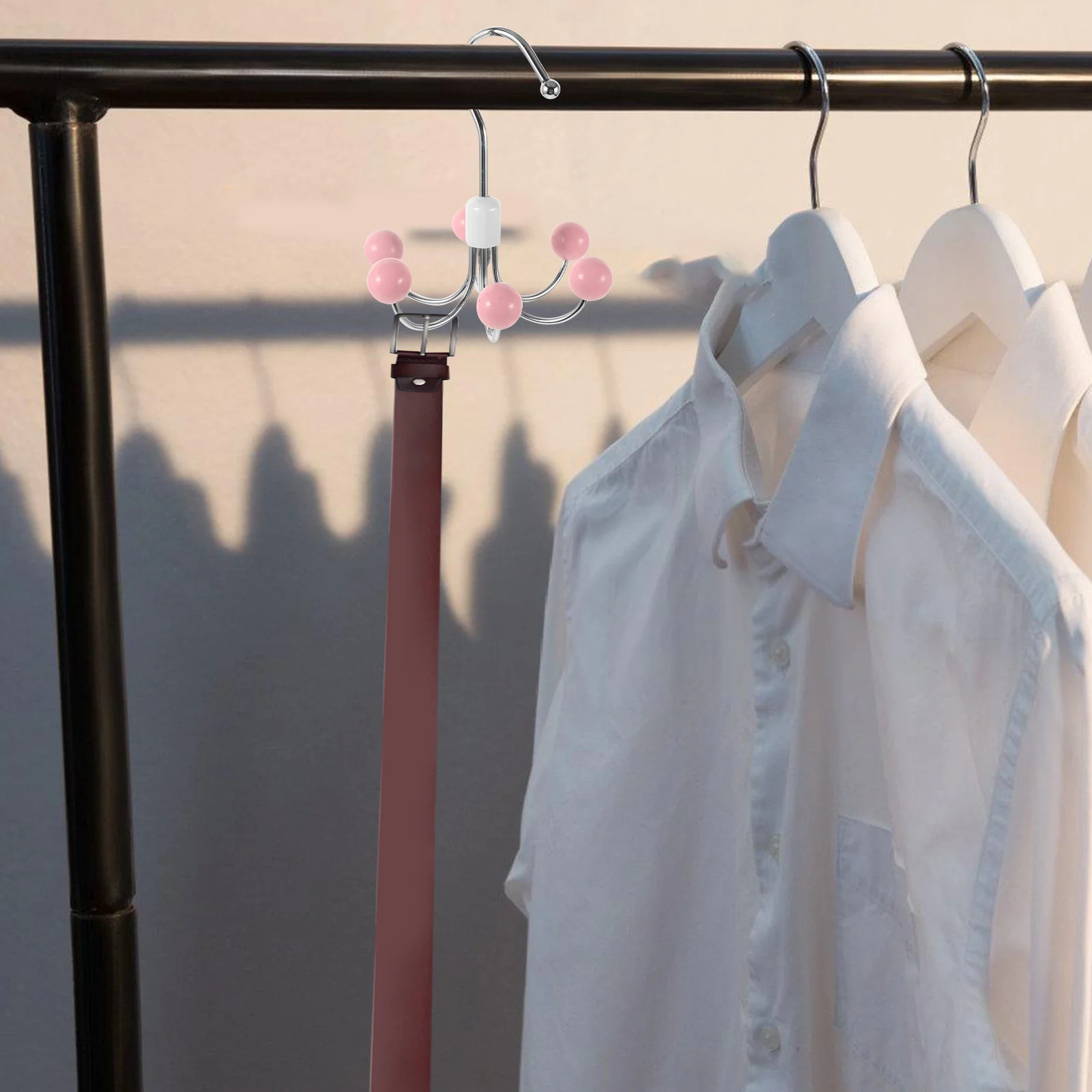 

Six-Claw Hook Swivel Closet Hanger 360 Degree Rotating Multi Hook Coat Hat Bag Holder Space Saving Clothes Hanger