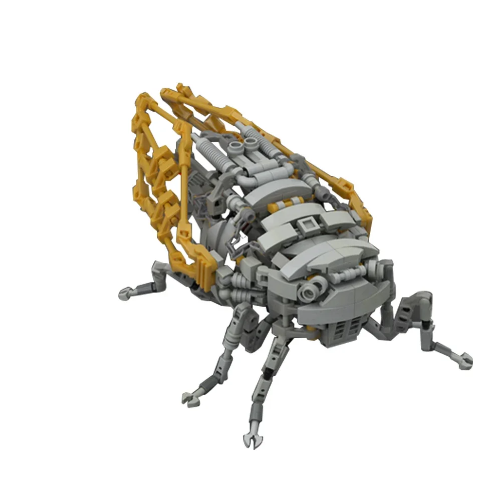 Gobricks MOC Insect Mechanical Cicada Carrier Mode A Building Block set Creativity Creatures Experiment Education Brick Kid Toys
