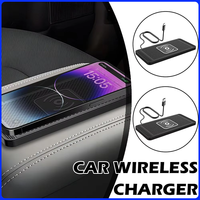 Type-C Car Wireless Charger 15W Intelligent Automatic Sensing Non-Slip Rubber Fast Charging Pad For Huawei Apple