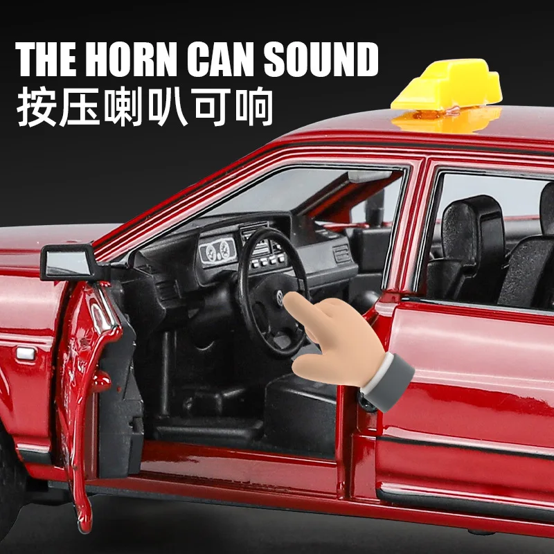 1:24 Santana Taxi Modell Legierung Simulation Spielzeug Auto Junge Geschenk Druckguss Legierung Auto Modell Sammlerstück