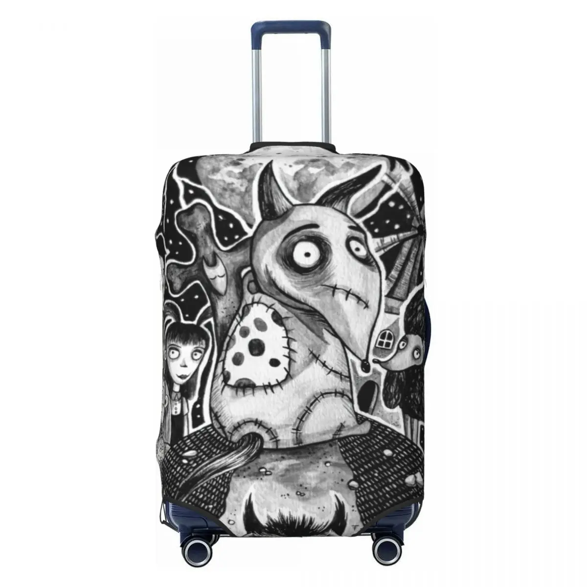 

Frankenweenie Sparky Dog Travel Luggage Cover Dust Proof Suitcase Cover Protector Fit 18-32 Inch