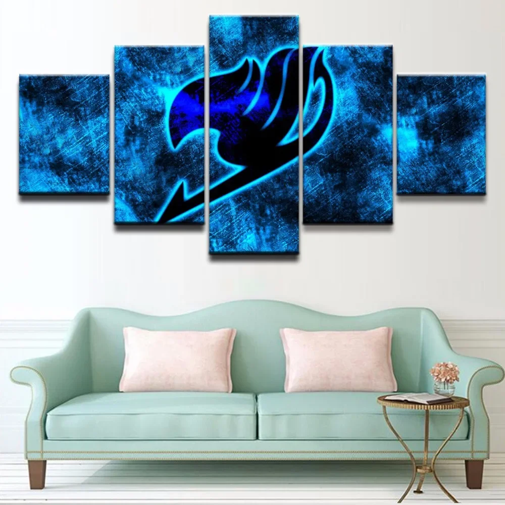 100cm gerahmte Leinwand Poster Haupt dekoration Wohnzimmer 5 Stück Bluebird Logo Poster Wand kunst Dekoration Malerei